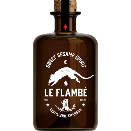 Le Flambé Distillerie Charbon Liqueur Sésame